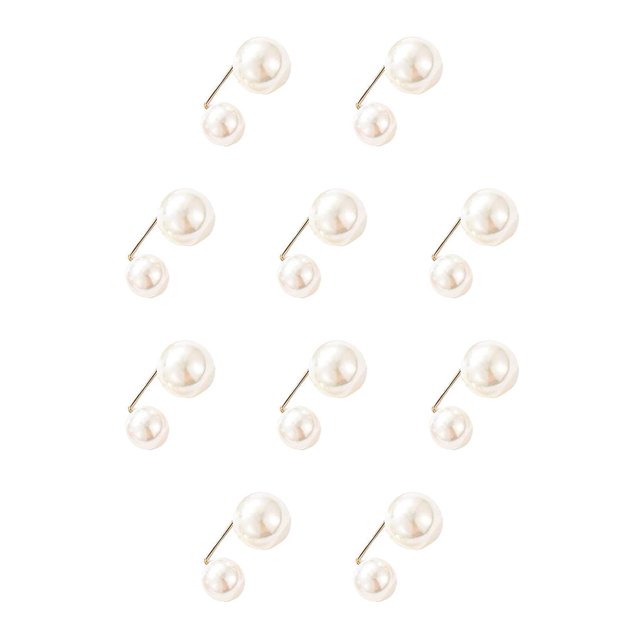 Jumpingount Vestido broche Pin estilo Simple mujer moda decoración accesorio ropa femenina adorno suéter cárdigan Clip tipo 3 Tipo 3 10piezas Jumpingount CBP380923