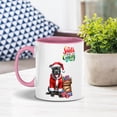 thumbnail image 2 of Santa is Coming Pitbull Merry Christmas Xmas Noel Truck Tree 11oz Accent Two-tone Mug Terrier Dog Lover Coffee Tea Cup - 02023, 2 of 5