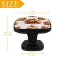 thumbnail image 4 of 4 Pcs Cabinet Handle Drawer Pulls Halloween Pumpkin Knobs with Screws Square Furniture Office Cabinet Knob Decoration, 4 of 7