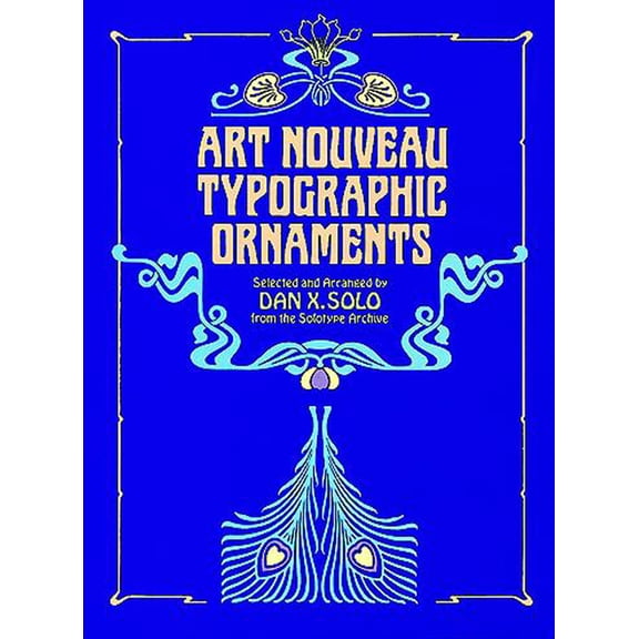 Dover Pictorial Archive Art Nouveau Typographic Ornaments, (Paperback)