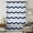 Blue, variant on Navy Blue Grey White Sheer Curtains 84 Inches Long, Abstract Geometric Ocean Wave Stripe Light Filering Curtains, Breathable Simi Curtain Privacy Drapes for Living Room Bedroom Window Treatment