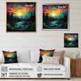 thumbnail image 4 of Designart "horizon Aurora Borealis Natures III" Aurora Borealis Floater Framed Canvas Print, 4 of 7