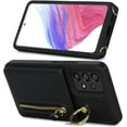 thumbnail image 5 of Samsung Galaxy A53 5G Phone case Wallet with Card Holder for Women, Galaxy A53 5G Case Wallet with Strap Credit Card Slots Crossbody with Kickstand Zipper Case for A53 5G- Black, 5 of 18
