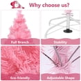thumbnail image 2 of Soporte Metálico para Árbol de Navidad Adiwiid 180 cm 550 Puntas de Rama Rosa, 2 of 7