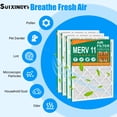 thumbnail image 5 of SUIXINEYI HVAC Furnace Air Filter 20x25x1 MERV 11 With Pleated Design for Home Air Confitioner,4 Packs, 5 of 9
