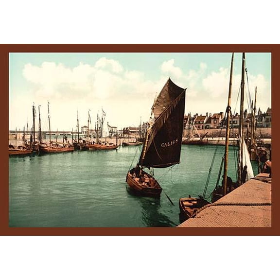 Port of Calais- Fine Art Canvas Print (20" x 30")