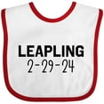 thumbnail image 3 of Inktastic Leapling 2-29-24 Leap Year Boys or Girls Baby Bib, 3 of 4