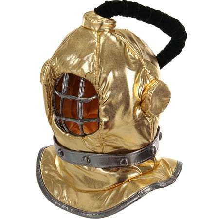 Elope Inc Plush Diving Bell Helmet Mask Halloween Costume Accessory for Children or Adults, One Size Fits Most