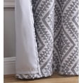 thumbnail image 2 of Jacquard Clip Blackout Rod Pocket Single Window Panel, 2 of 3