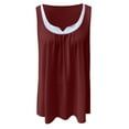 thumbnail image 4 of Scyoekwg Hawaiian Tank Tops for Women Sleeveless Women's Shirts Casual Comfy Clothes Ladies Blouses Dressy Casual Shirt Womens Summer Fashion Tops Loose, 4 of 5