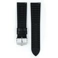 thumbnail image 3 of Hirsch Paul Embossed Leather Watch Strap - Black - L - 20mm - Silver Buckle, 3 of 9