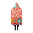 thumbnail image 3 of HATIART Hooded Blanket Merry Christmas Design Warm Mens Throws Womens Wearable Blankets 50x60 Inches, 3 of 3