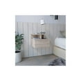 thumbnail image 2 of Pemberly Row Contemporary Floating Nightstand Engineered Wood Light Gray, 2 of 5