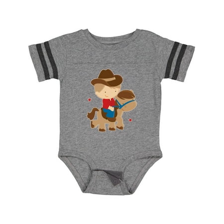 

Inktastic Cowboy Boy on Pony Gift Baby Boy Bodysuit