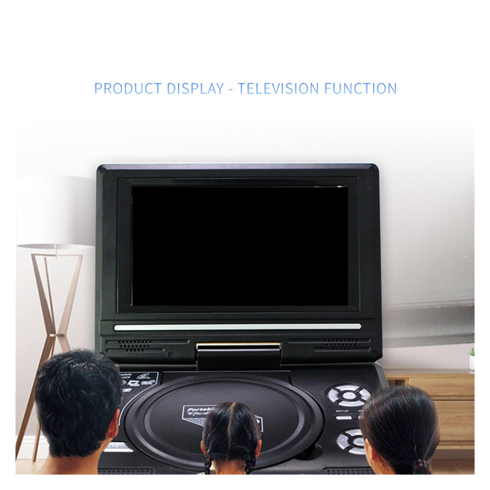 DVD Player 7.8 Inch Digital CD Players 270 Degree Rotation Screen With Remote Control Cinema Radio Playing ,Upgrade Drive