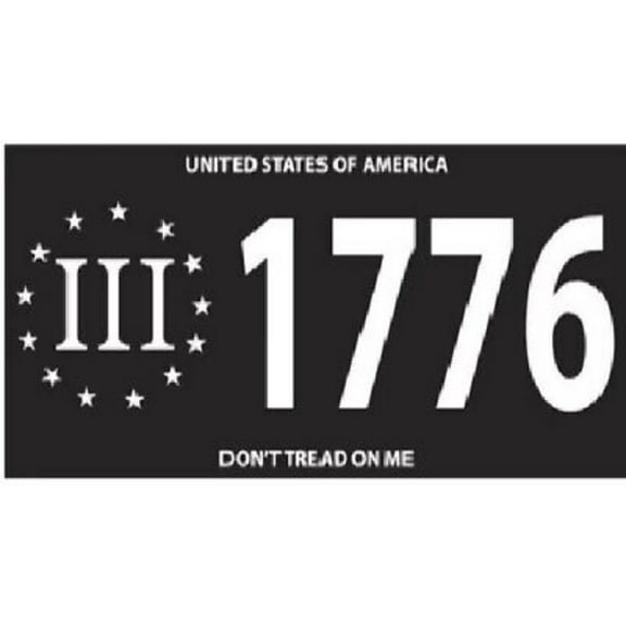 BETSY ROSS DON'T TREAD ON ME 1776 WE THE PEOPLE BLACK Vinyl Decal Bumper Sticker