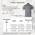 thumbnail image 7 of YONGHS Mens Summer Casual Slim Fit Pullover Tee Tops Mock Turtleneck Lightweight Short Sleeve T-Shirt Dark Grey XXL, 7 of 7