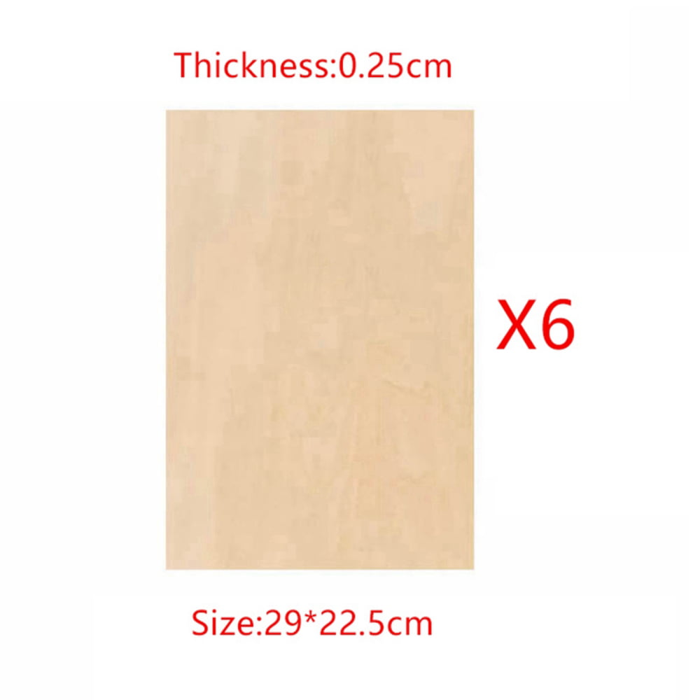 12 Pack 9 x 11.4 Inch Basswood Sheets,1/16 Thin Craft Plywood  Sheets,Plywood Board Thin Wood Board Sheets,Unfinished Wood Boards for DIY  Projects,Model Making 