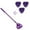 Purple, variant on Triangular Cleaning Mop Shower Scrubber with Long Handle Adjustable Spin Scrubber Tool Handheld Bathroom Scrubber For Tub Tile Floor Wall And Kitchen