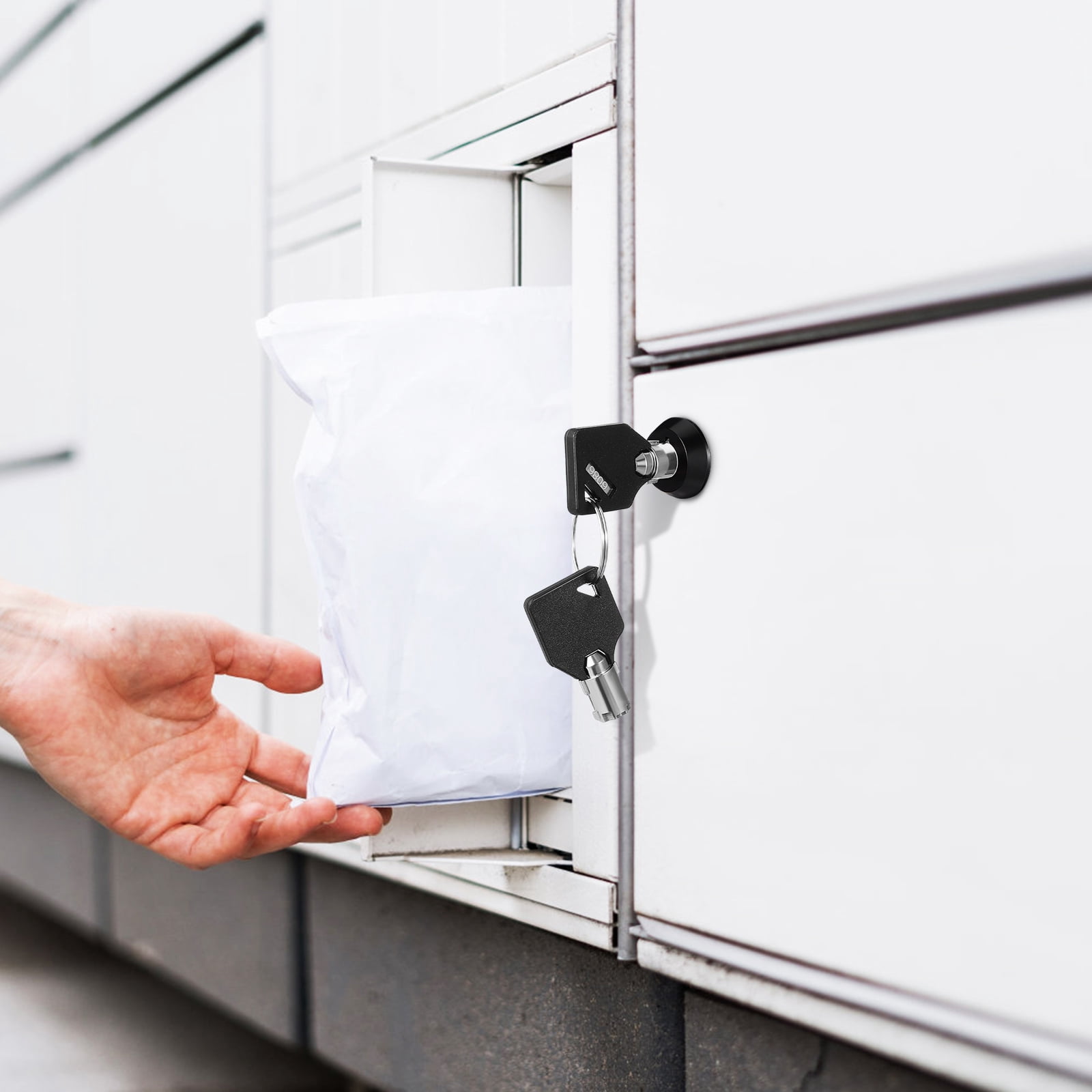 Raindrops Cabinet Locks Zinc Alloy Black Adults Home Use 2 Sets