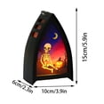 thumbnail image 2 of Witch Skeleton Pumpkin Led Wind Light For Halloween Decor Portable Lantern Candle Lamp, 2 of 12