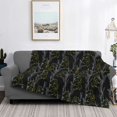 thumbnail image 2 of Yiaed Lilies Flowers Print Blanket Throw Blanket Soft Cozy Flannel Blanket for Home Bed Sofa Couch Chair-60"x50", 2 of 6