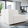 thumbnail image 1 of Modway Mingle Modern Style Polyester Fabric Left-Facing Sofa Chair in White, 1 of 5