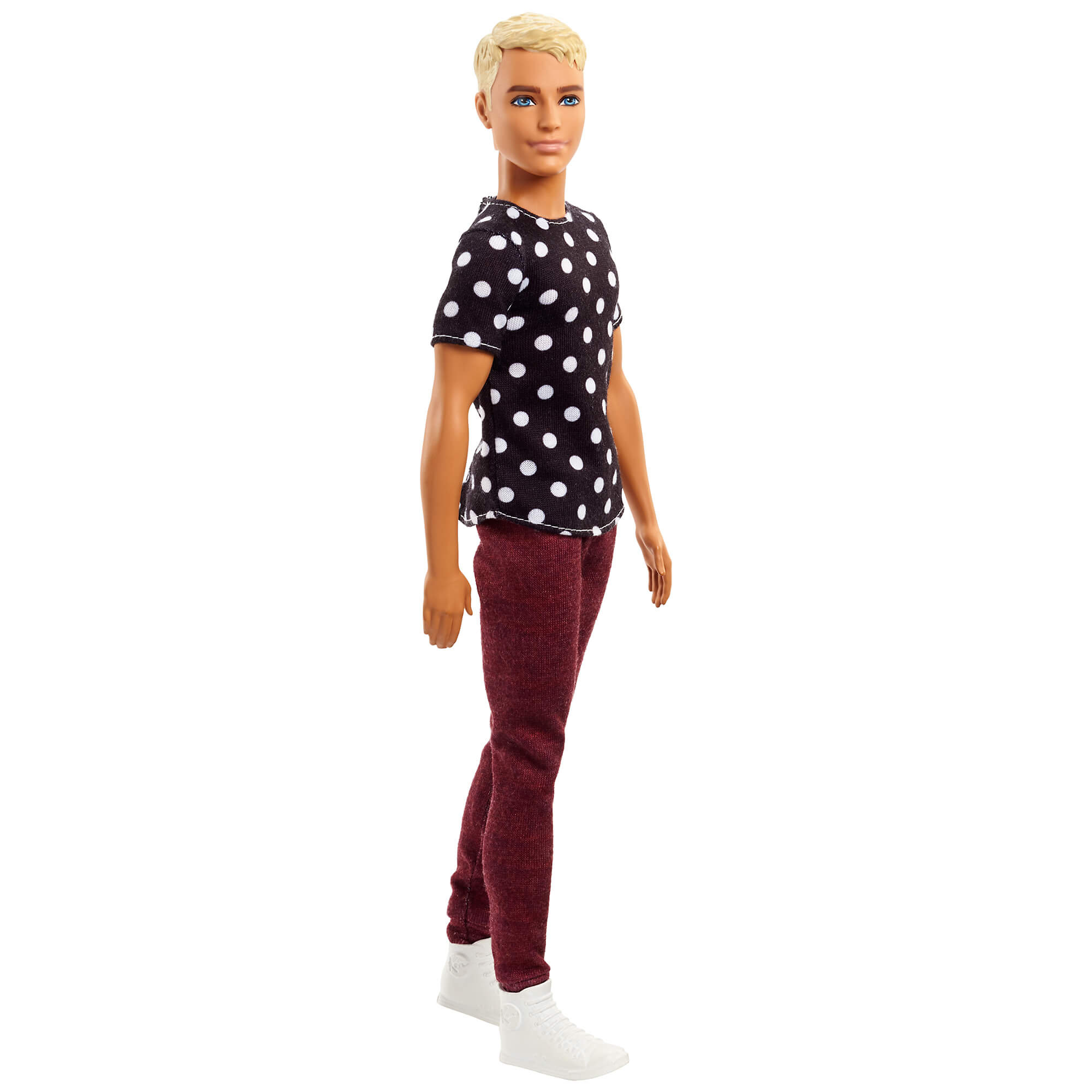 Barbie Fashionistas Ken Doll Wearing Polka Dot Top & Red Pants - image 2 of 5
