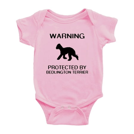 

Warning: Protected by A Bedlington Terrier Dog Funny Baby Bodysuits (Pink 3-6 Months)