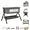 GREY, variant on M-b-aby-m 4 in 1 Baby Bedside Bed,Portable Newborn Cribs with Changing Table,Rocking Infant Bed with Mosquito Net,Height Adjustable,Unisex,Grey