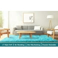 thumbnail image 4 of Jakolive 6x9 ftAzure Fluffy Rug from Solid Shag Line，Ultra-Plush Area Rug Perfect for Kid's Rooms, Cloakrooms. Crafted for Snug Underfoot Feel & Stylish Room Accents, 4 of 7