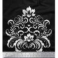 thumbnail image 1 of Soimoi Modal Satin Fabric Ogee Damask Print Fabric by the Yard 42 Inch Wide, 1 of 5