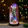 thumbnail image 5 of Lighted Christmas Snowman Figurines Musical Snow Globe Lantern with Timer Acrylic LED Snowman Snow Globe with Swirling Glitter Light up Snowman Indoor Holiday Christmas Decoration, with Santa Hat, 5 of 6