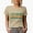 Tan, variant on Little Brother, Younger Sibling Themed, Groovy Retro Wavy Text Merch Gift, White T-Shirt, Small