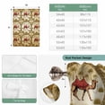 thumbnail image 6 of Brown Desert Camels Balloon Curtains 63 Inch Length for Living Room/Bedroom, Tropical Date Coconut Trees Cords Leaves Rod Pocket Privacy Door Curtains Decorative Tie Up Shade for Window 52"x63", 6 of 8