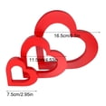 thumbnail image 3 of 3 PCS Wooden Heart Shape Table Signs Love Decor for Home Farmhouse Table Centerpiece Decorations Tiered Tray Decoration, 3 of 8