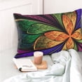 thumbnail image 4 of Sikiie Multicolored Beautiful Flower1 Pillow Covers, Throw Pillow Case Cushion Covers,Cushion for Bedroom,Couch,Home-16"x24", 4 of 6