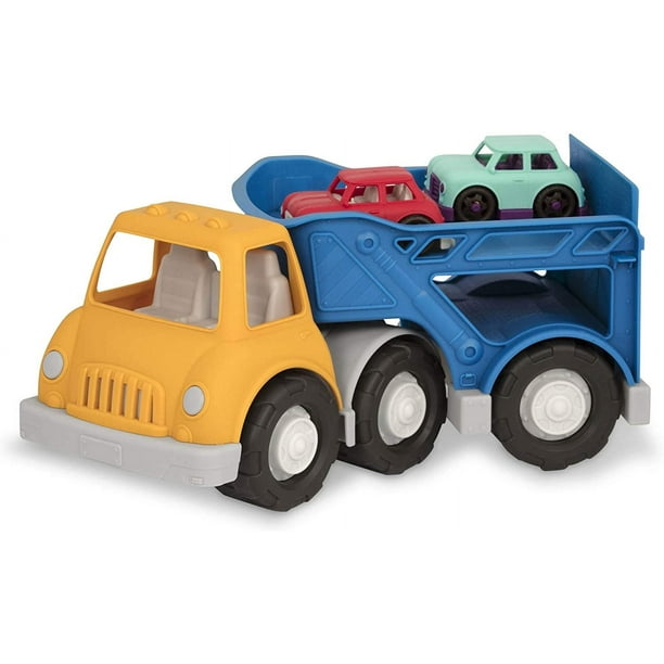 Camión portacoches Wonder Wheels B. toys by Battat con 2 coches de juguete