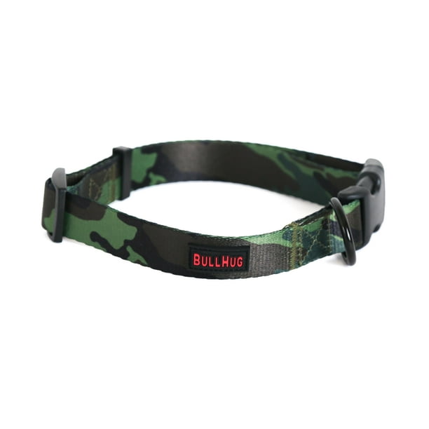 Collares Para Perros Con Estampados Vibrantes De Poliéster Suave Y Ajustable Con Hebilla Utx De Liberación Rápida. Diseñado Para Perros Pequeños, Medianos Y Grandes (Collar: 39-60 Cm - (Army Camuflaje