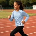 thumbnail image 4 of Fancifize Kids UTF 50+ Sun Protection Shirts Teen Girls Long Sleeve Rash Guard Pullover Tops for Outdoor Athletic Size 4-16, 4 of 8