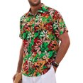 thumbnail image 2 of GENTS BLISS Short Sleeve Men Hawaiian Shirts Floral Print Button Down Shirts for Men Casual Beach Shirts, 2 of 8