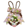 thumbnail image 2 of Door Hanging Decoration For Easter Celebrations Easter Bunny Vine Wreath, Easter Bunny Vine Wreath Featuring Natural Vine Weave, Adorable Rabbit Figure, And Bowknot For Festive, 2 of 9
