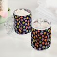 thumbnail image 2 of Yayeee 2 Pack Qtip Holder Bathroom Cotton Swab Canister with Lid Clear Dispenser Set, Colorful Candies, 2 of 6
