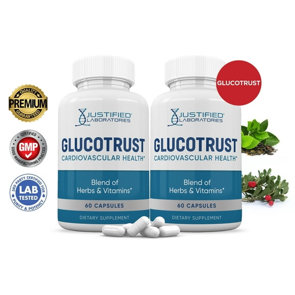 (2 Pack) Glucotrust Premium Formula 688MG 120 Capsules