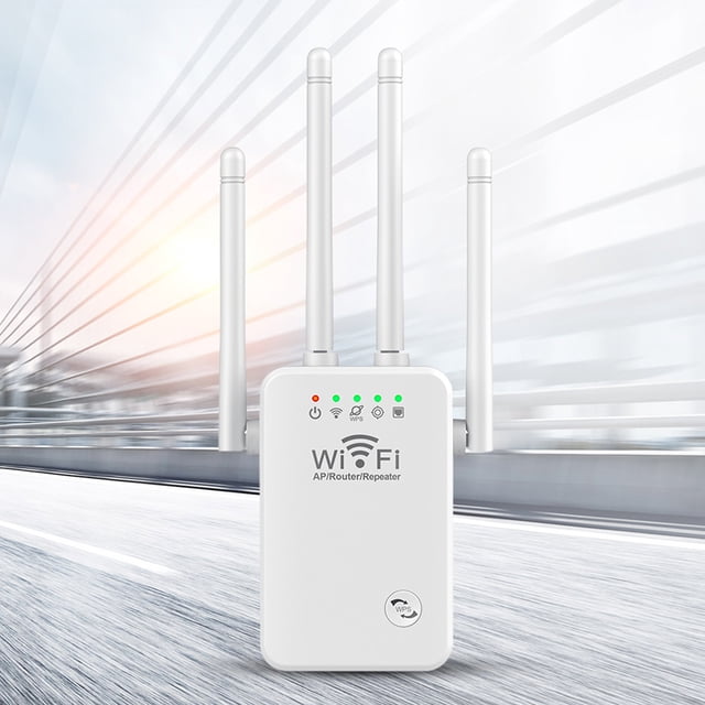 Amplificador WiFi 2.4 GHz 300Mbps Fácil Configuración Largo Alcance para Hogar con Puerto Ethernet JShteea El nuevo