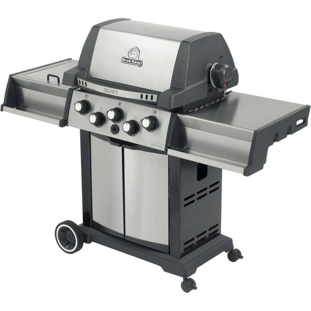 Signet 390 Natural Gas BBQ - 3 Burner + Side and Rear Rotisserie Burners 