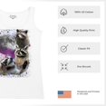 thumbnail image 6 of Racoons Howling at the Moon Women's Tank Top Funny Galaxy Wildlife Universe Humor Weird Animal in Space, 6 of 7