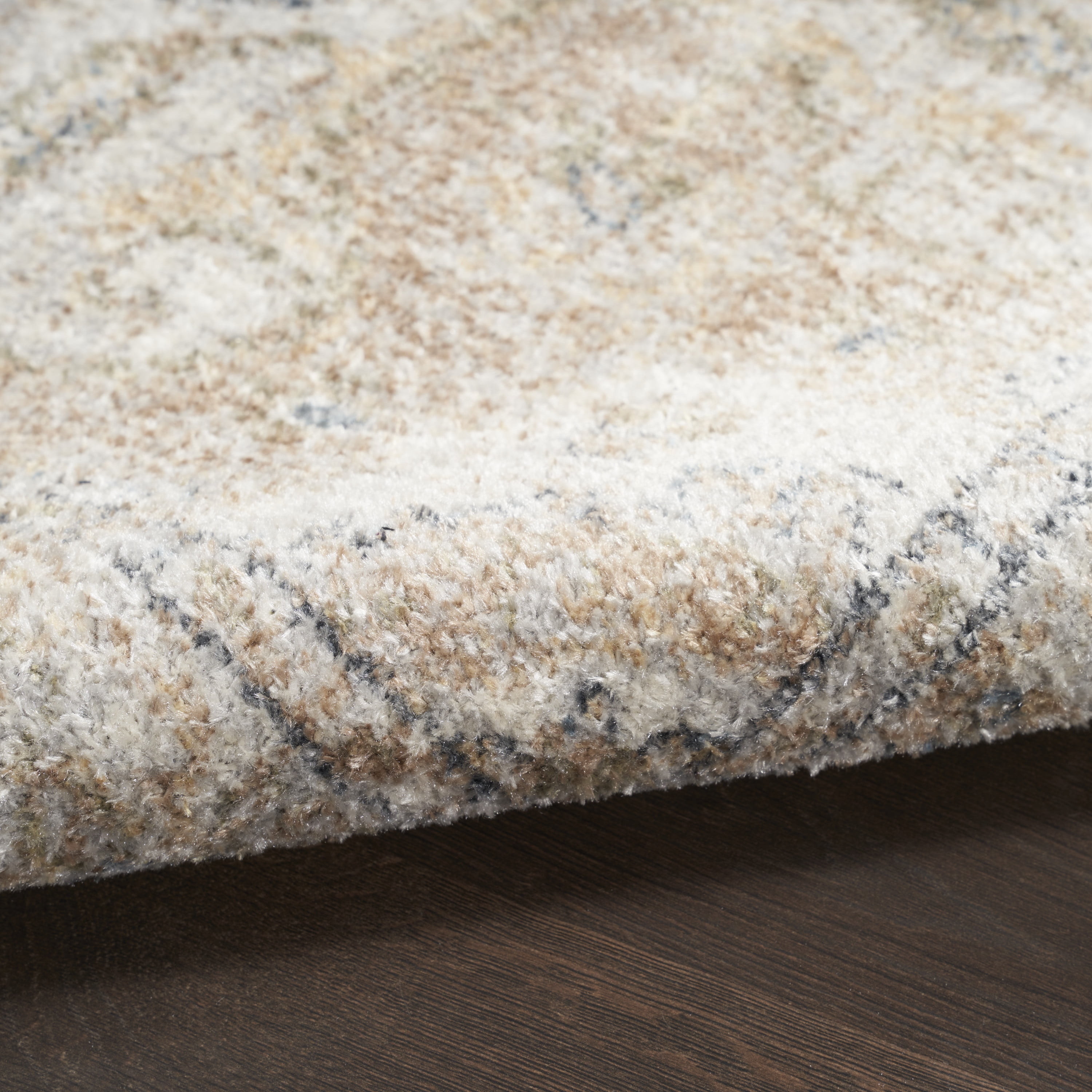 Nourison Astra Machine Washable Persian Beige 6'7" x 9' Area Rug (7x9)