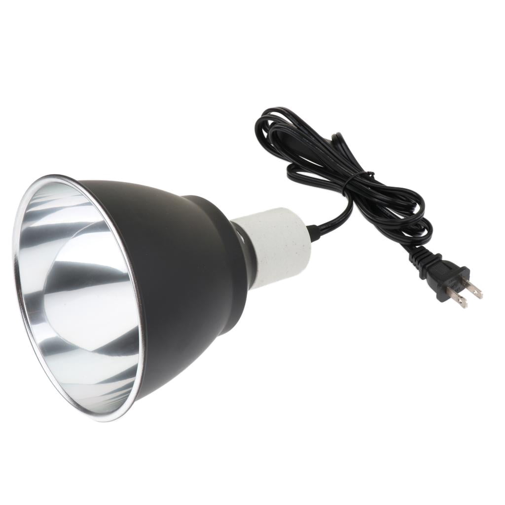 Dualoai Dome Lamp Fixture for Reptiles Amphibians Poulty Heat Lamp UVA UVB Bulb Halogen
