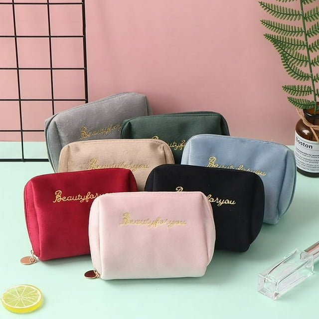 Velvet Organizer Lipstick Travel Cosmetic Bag Box Pouch Beauty Case Makeup Bag